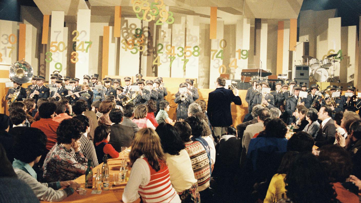 Tombola radiotelevisiva — con la Filarmonica di Mendrisio. Mendrisio, 1978