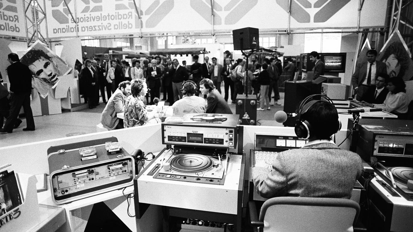 Rete 3 a Primexpo. Lugano, 1988