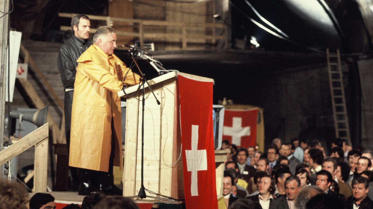 Il Consigliere federale Georges-André Chevallaz, nel suo discorso, riconobbe al Ticino "un apporto senza cui la Svizzera stessa non esisterebbe".