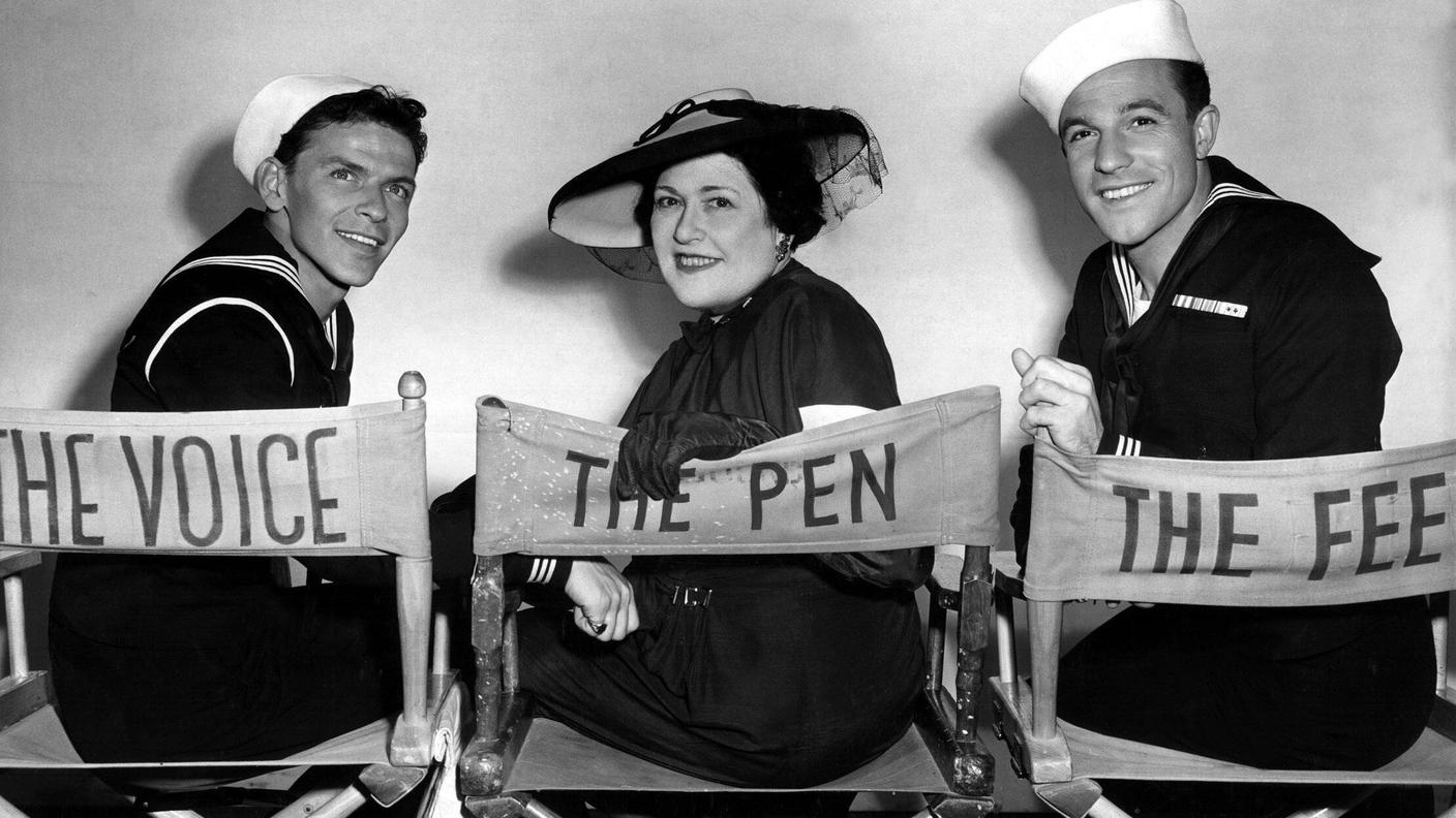 Louella Parsons Frank Sinatra Gene Kelly.jpg
