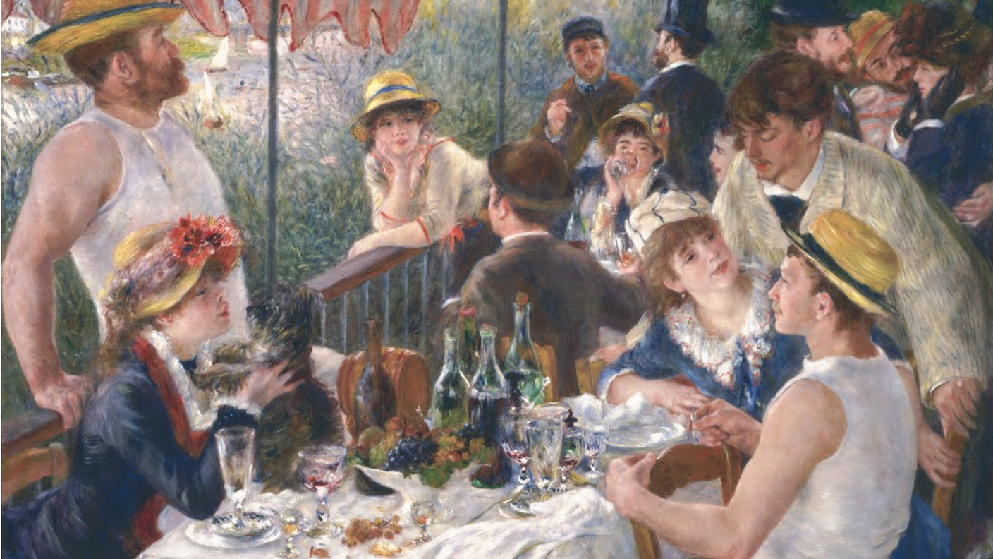 2. Pierre Auguste Renoir,  “Le Déjeuner des canotiers", 1880
