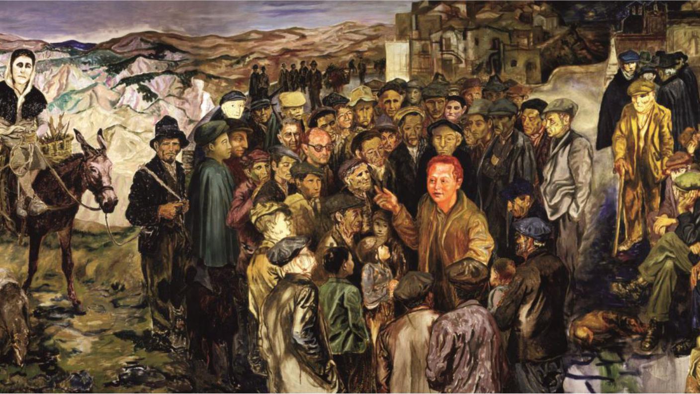 Rocco Scotellaro nel telero Lucania '61 di Carlo Levi
