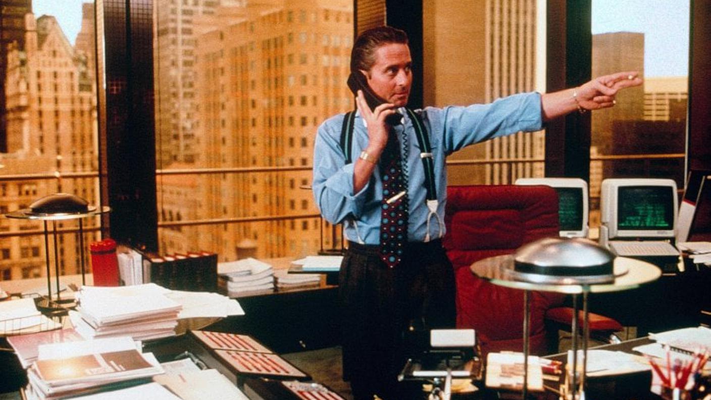 Michael Douglas in "Wall Street"