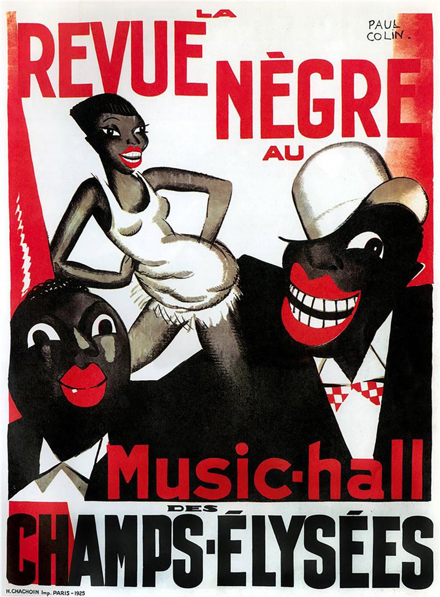Il manifesto dello spettacolo La revue negre 