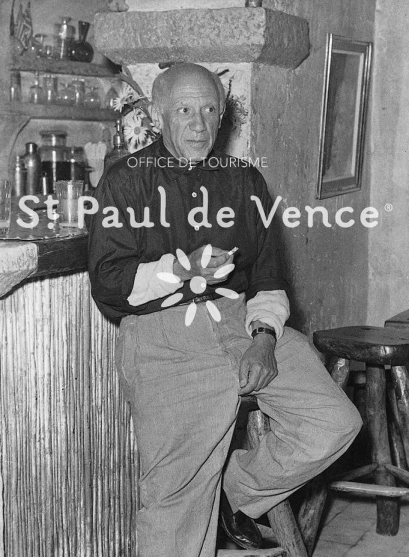 Pablo Picasso a St Paul de Vence  Foto Madame et Monsieur Gomot.jpg