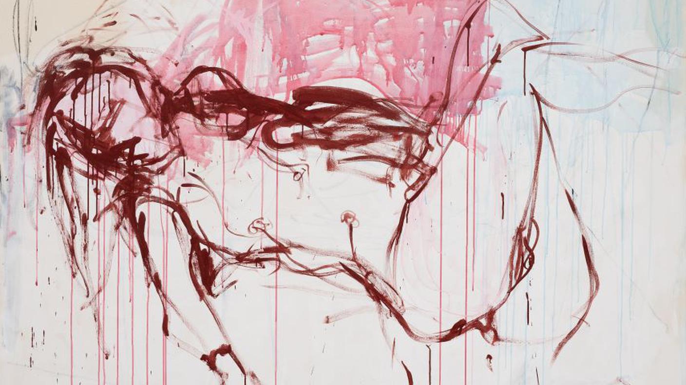 Tracey Emin, I waited so Long, 2022, acrilico su tela. Private collection - Xavier Hufkens Gallery © Tracey Emin. All rights reserved, DACS 2025. Foto HV-Studio..jpg