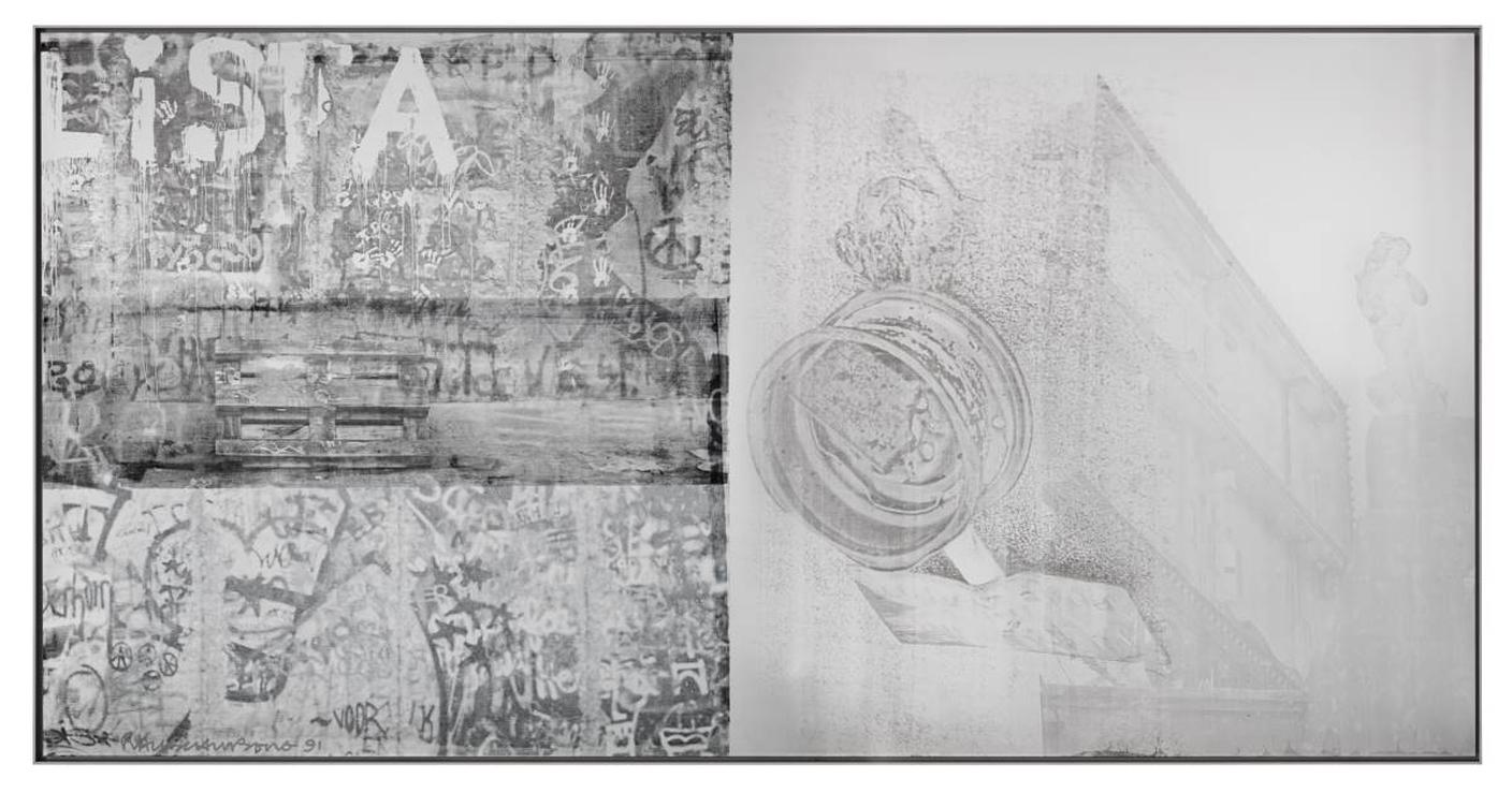 Robert Rauschenberg, Muse Poodle Roll (Phantom), 1991. © Robert Rauschenberg Foundation; ARS, New York, 2025; Galerie Thaddaeus Ropac. Photo Glenn Steigemann.jpg