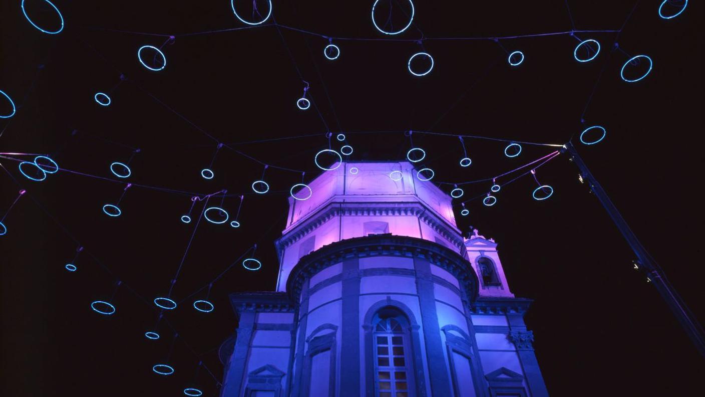 Rebecca Horn, Piccoli spiriti blu, 1999. Torino, chiesa di Santa Maria del Monte, Monte dei Cappuccini. Courtesy Castello di Rivoli. Foto Paolo Pellion di Persano. © REBECCA HORN, by SIAE 2025.jpg