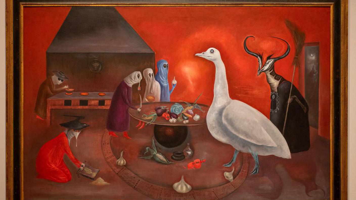 L. Carrington, Grandmother Moorhead’s Aromatic Kitchen, 1974. The Charles B. Goddard Center for Visual and Performing Arts © Estate of Leonora Carrington, by SIAE 2025.jpg