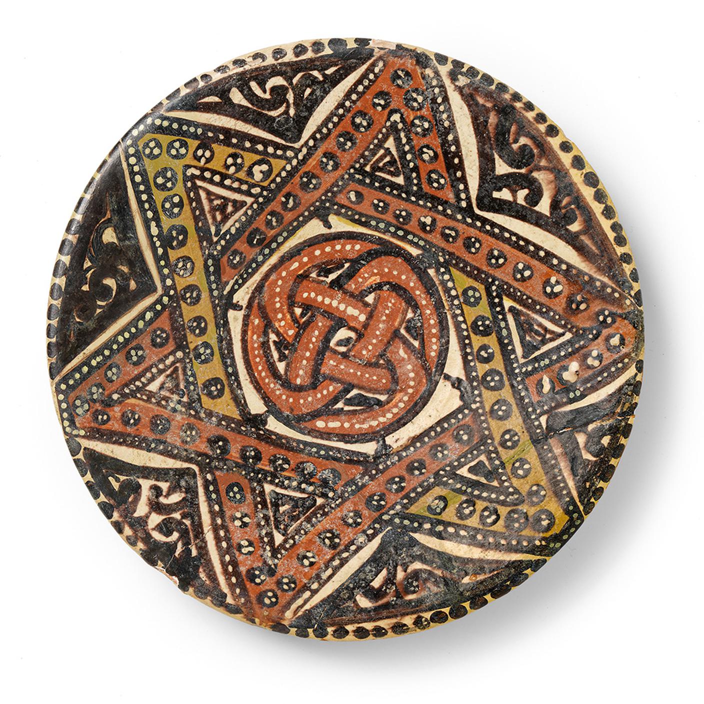 Arte islamica, Piatto, 900-1000 - Tecnica: ceramica. Dimensioni (diam.): cm. 23,5