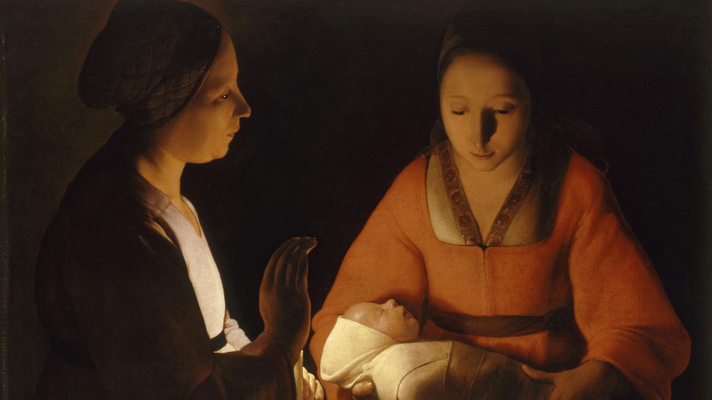 Georges de La Tour (1593-1652) Le Nouveau-Né, 1645