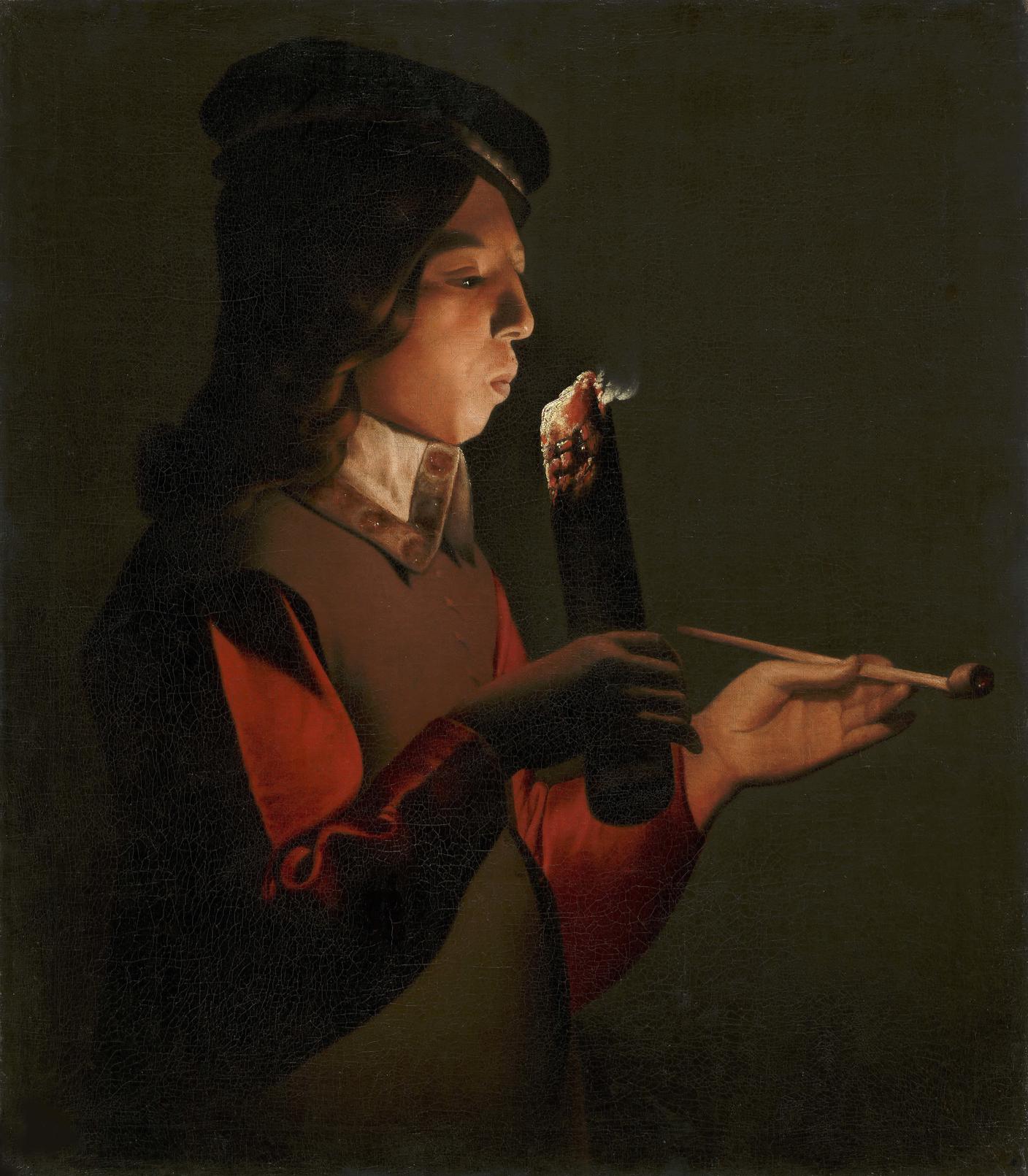 Georges de La Tour (1593-1652) Le Souffleur à la pipe 1646 