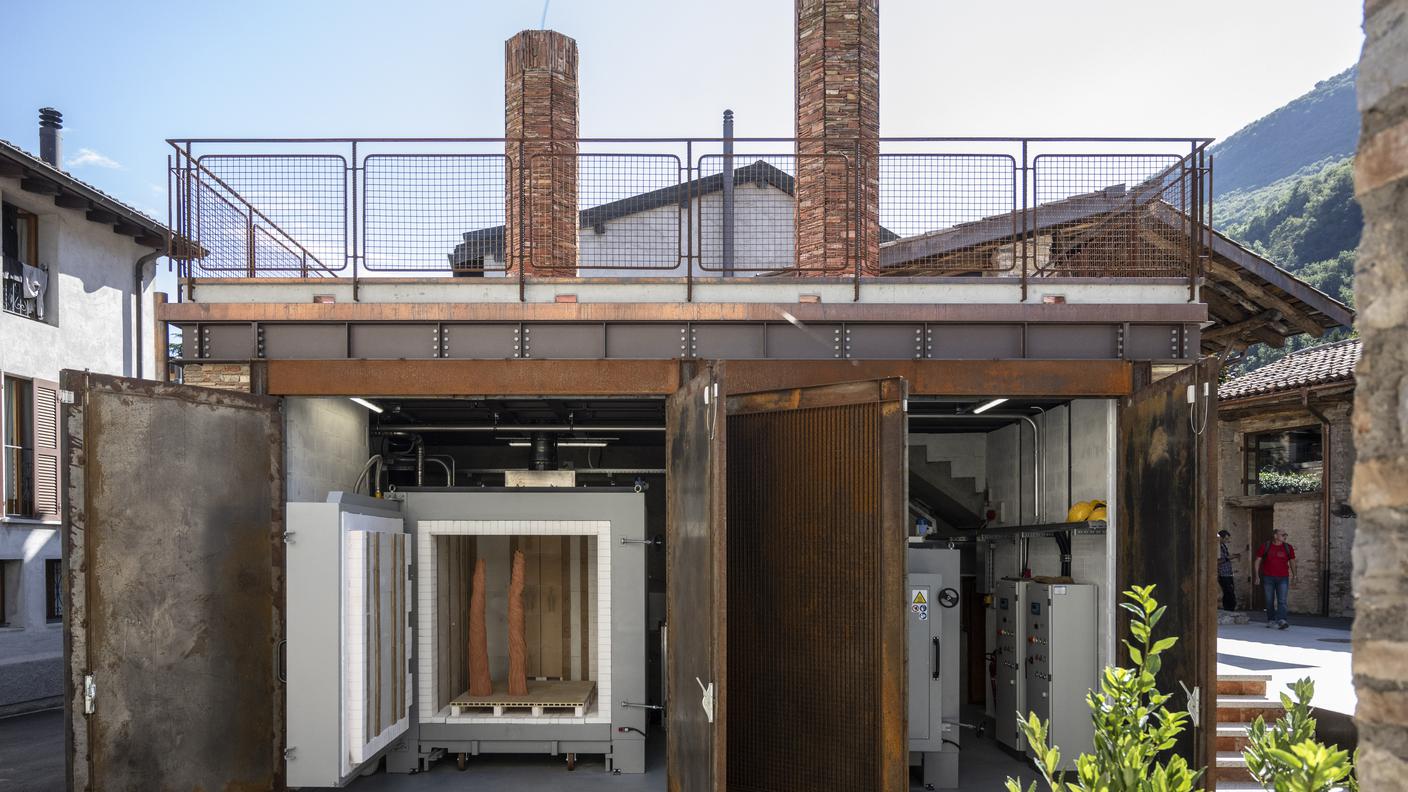 I forni per la cottura della ceramica de Le Fornaci, nuovo centro culturale di Riva San Vitale