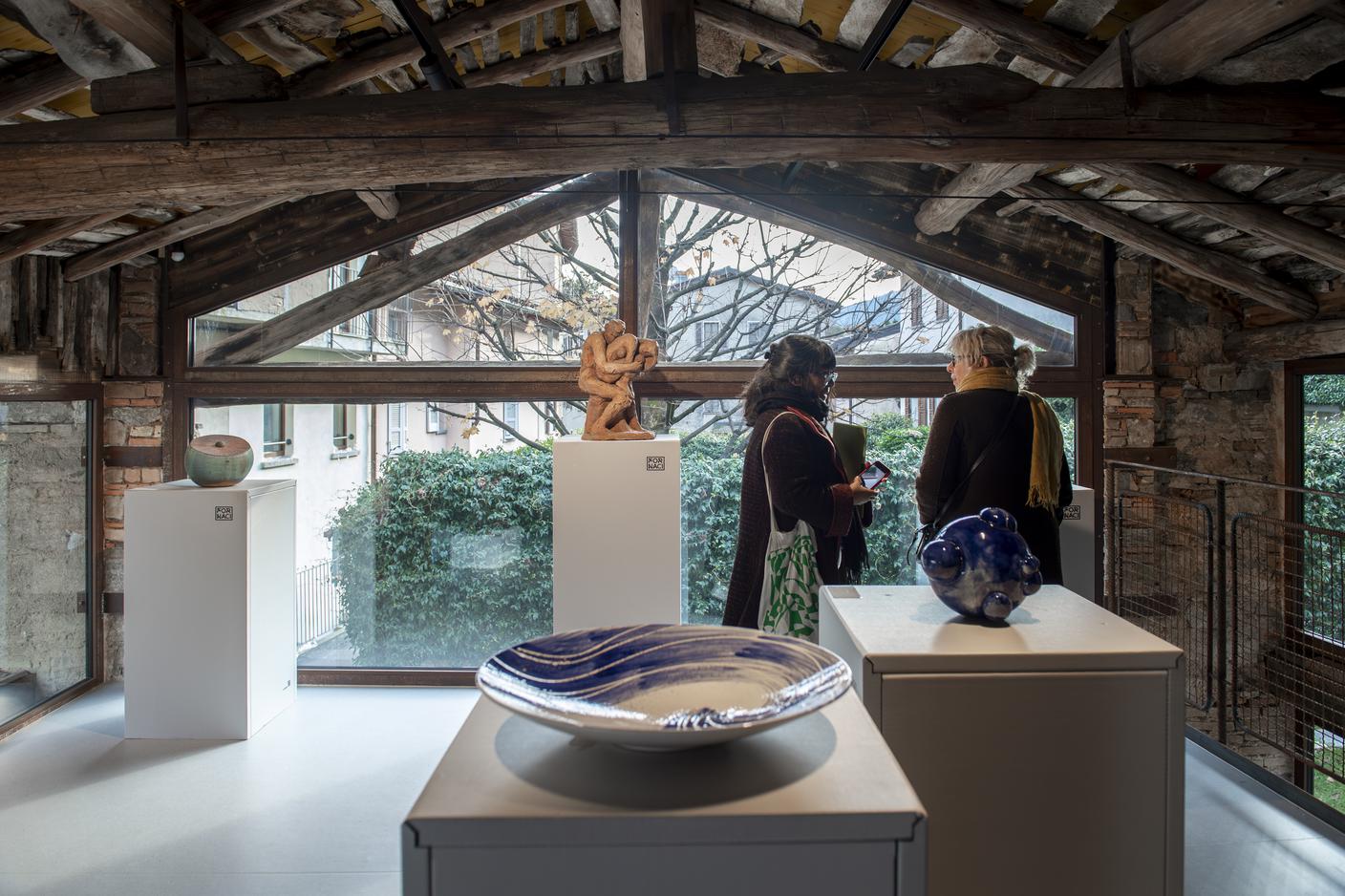 Opere in mostra a "Fuoco e Materia", Le Fornaci, Riva San Vitale