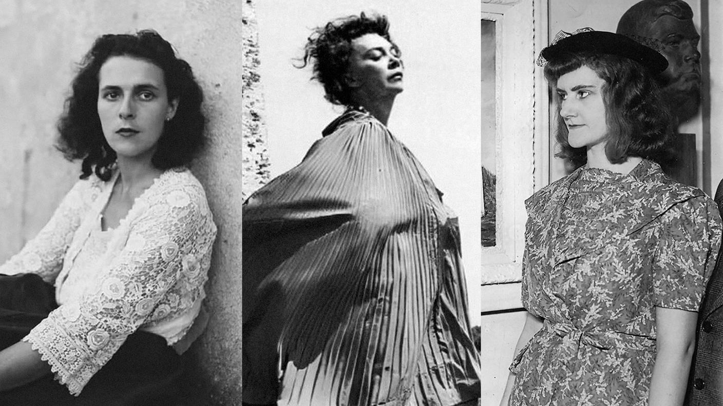 Da sinistra a destra: Leonora Carrington - Leonor Fini - Gertrude Abercrombie