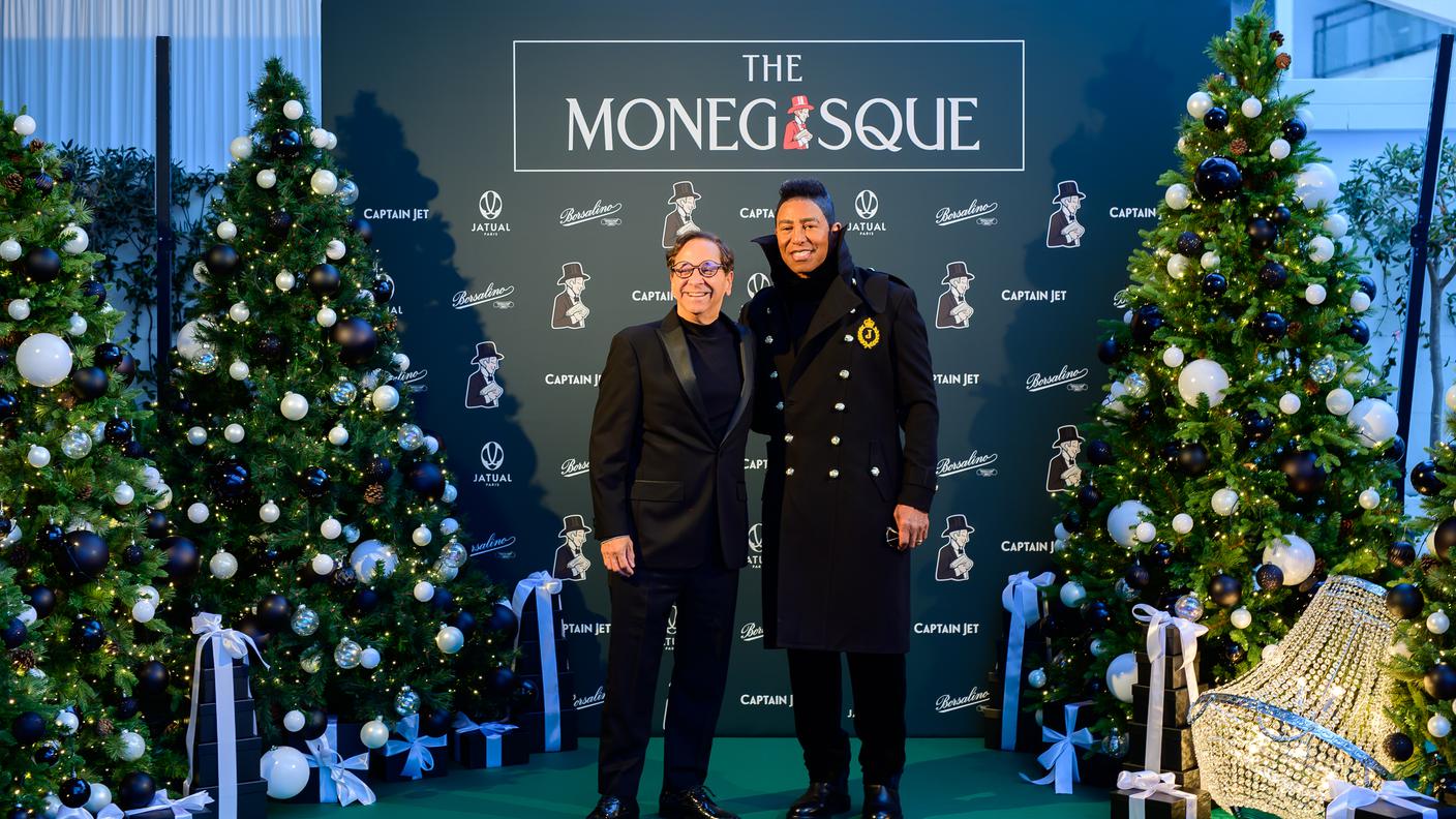 Jermaine Jackson e Luiz F. Costa Macambira al Christmas Gala 