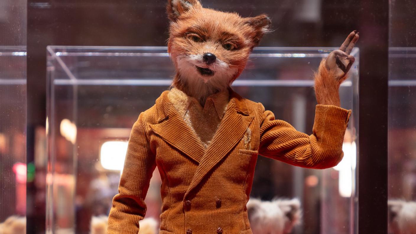 Mr Fox vestito con un completo di velluto a coste marrone perfettamente sgualcito - Fantastic Mr Fox