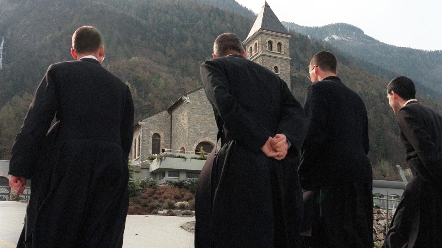 Alcuni seminaristi della Fraternità San Pio X a Ecône