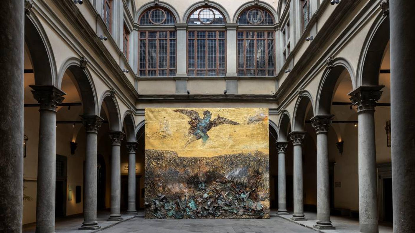 Veduta della mostra “Anselm Kiefer. Angeli caduti”, Palazzo Strozzi, Firenze, 2024. Foto Ela Bialkowska, OKNO Studio Ⓒ Anselm Kiefer.jpg