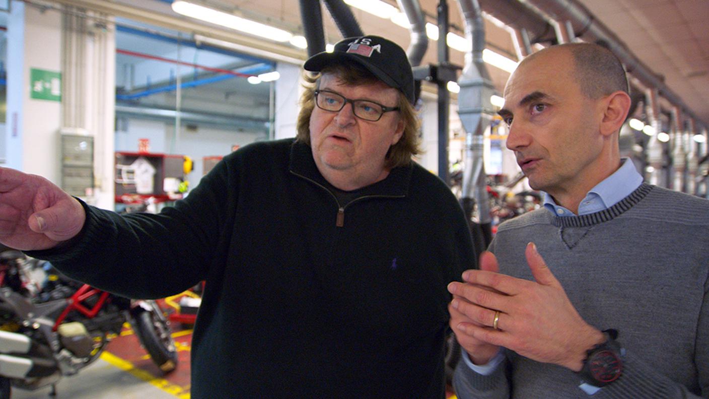 Moore con Domenicali in visita alla fabbrica della Ducati