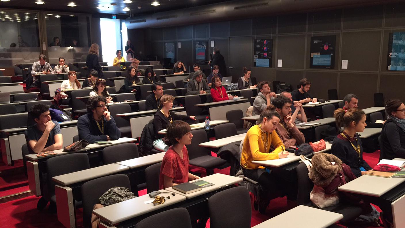 I partecipanti all'incontro con Blutch