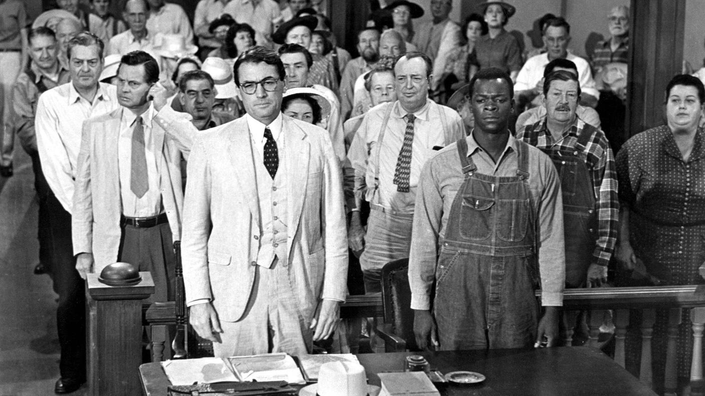Gregory Peck e Brock Peters in "Il buio oltre la siepe", 1962