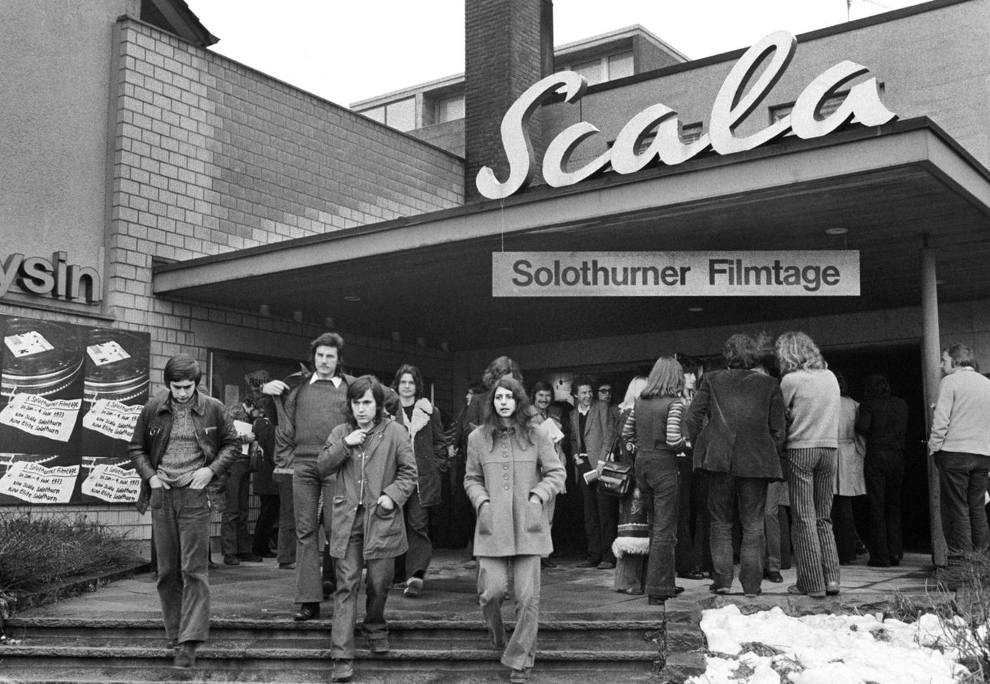 Un'immagine delle Giornate del Cinema di Soletta, edizione 1973