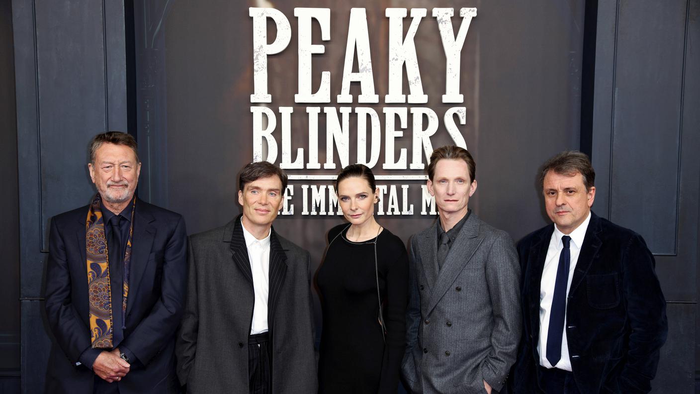 Steven Knight, Cillian Murphy, Rebecca Ferguson, Tom Harper, Guy Heeley alla Berlin Premiere di  Peaky Blinders - The Immortal Man