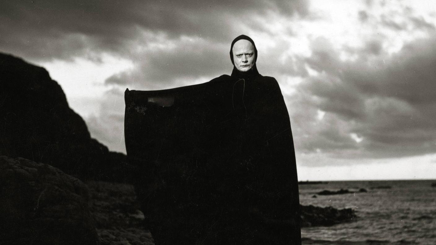Bengt Ekerot in Il settimo sigillo, 1957