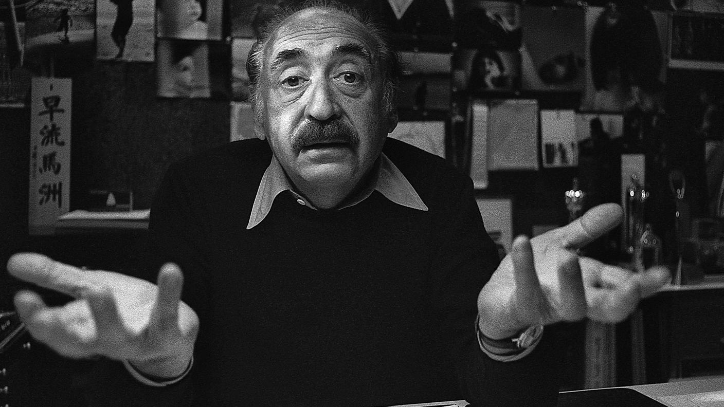 Saul Bass nel suo ufficio a Los Angeles, 1979