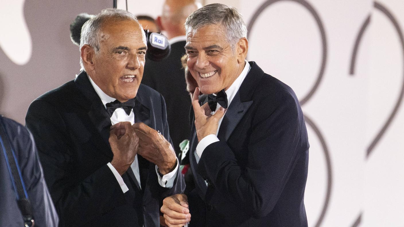 Alberto Barbera con George Clooney, 2025