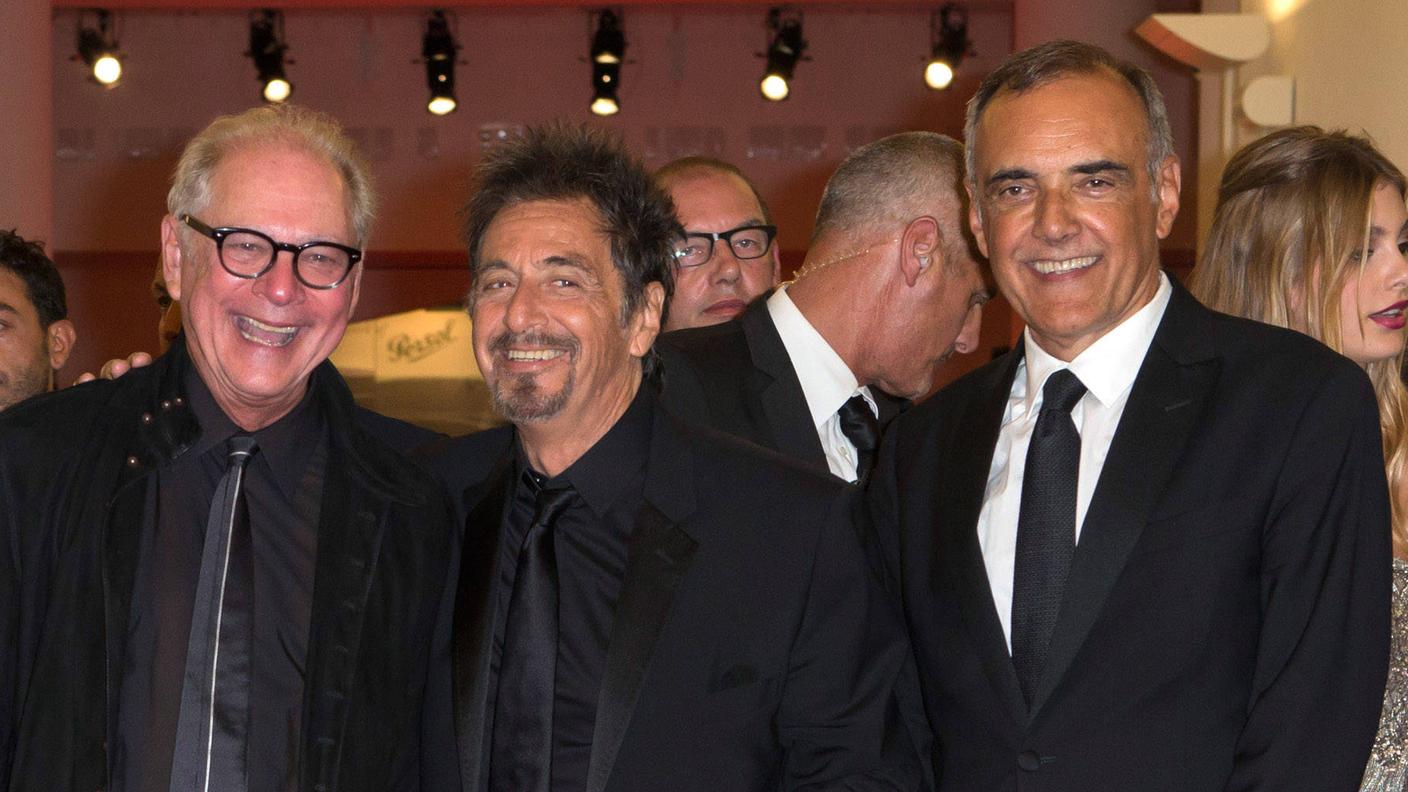 Alberto Barbera con Barry Levinson e Al Pacino, 2014