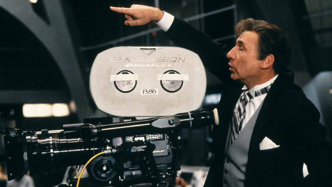 Sul set di "Balle Spaziali", 1987