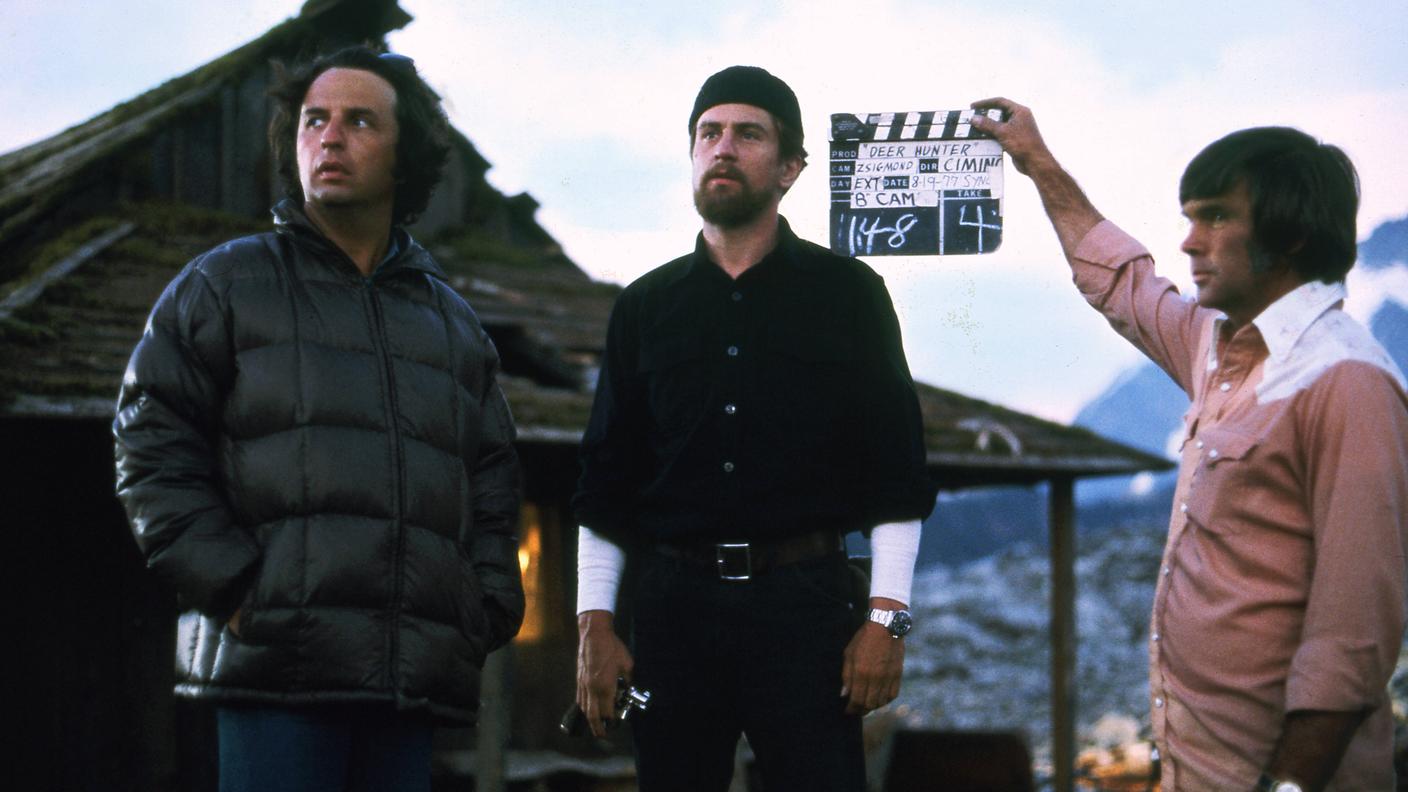 Con Robert De Niro sul set de "il cacciatore"