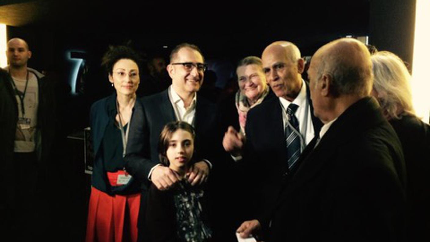 Samir e i parenti alla proiezione