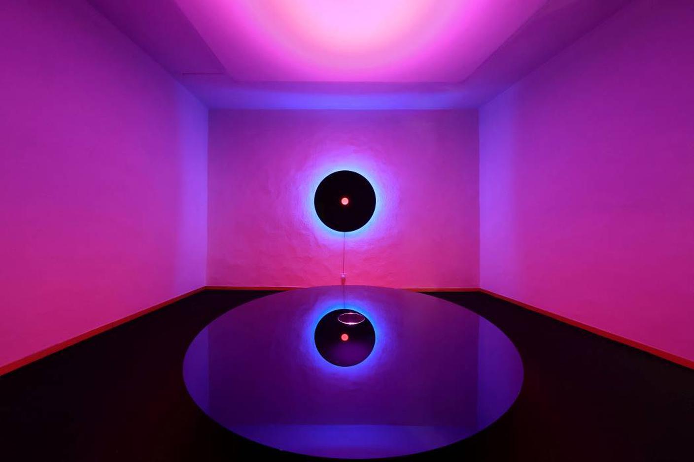 Allestimento mostra 'Nanda-Vigo. Alfabeto Cosmogonico', Museo Comunale d'Arte Moderna Ascona