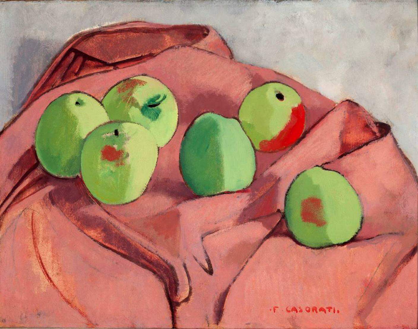 Felice Casorati, Le mele verdi, 1932 