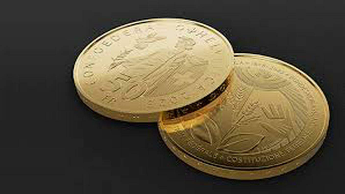 Moneta coniata per il 175° dello Stato federale svizzero