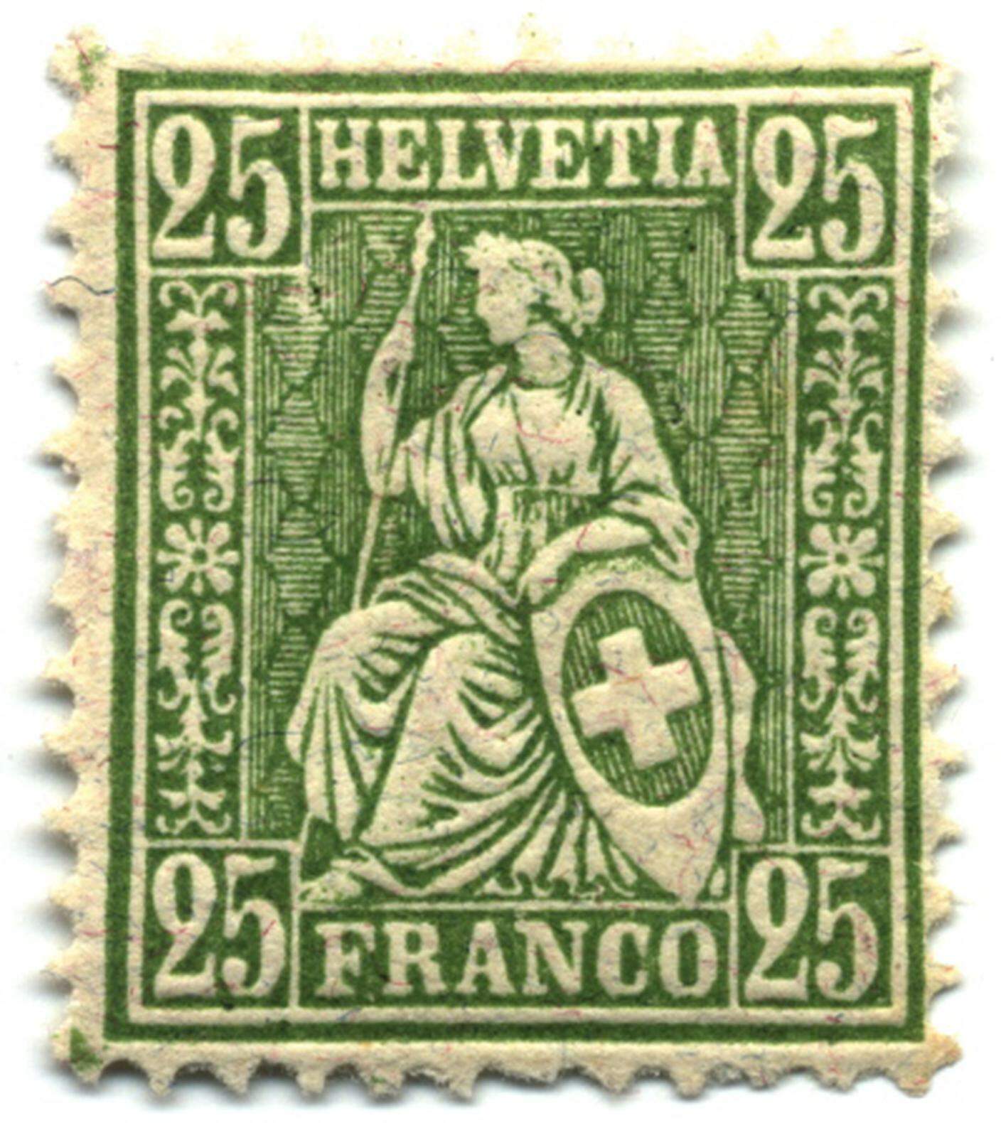 Francobollo Helvetia 1881
