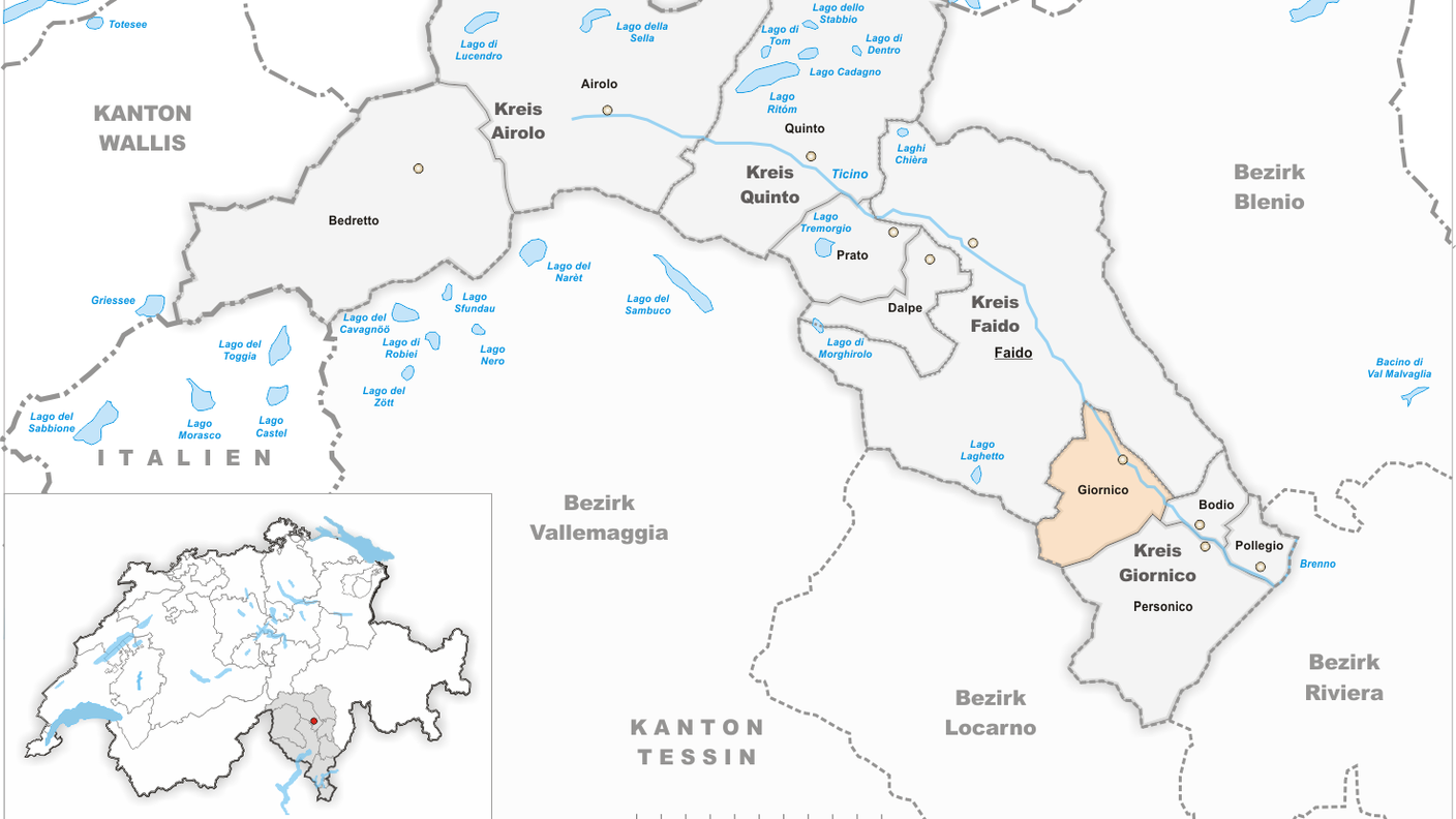 Mappa di Giornico (2016). 