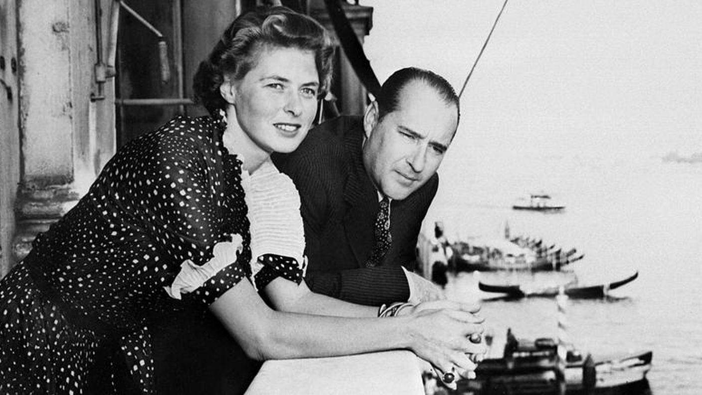 Ingrid Bergman e il regista Roberto Rossellini