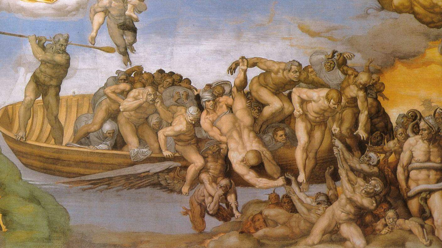 Michelangelo, giudizio_universale, inferno