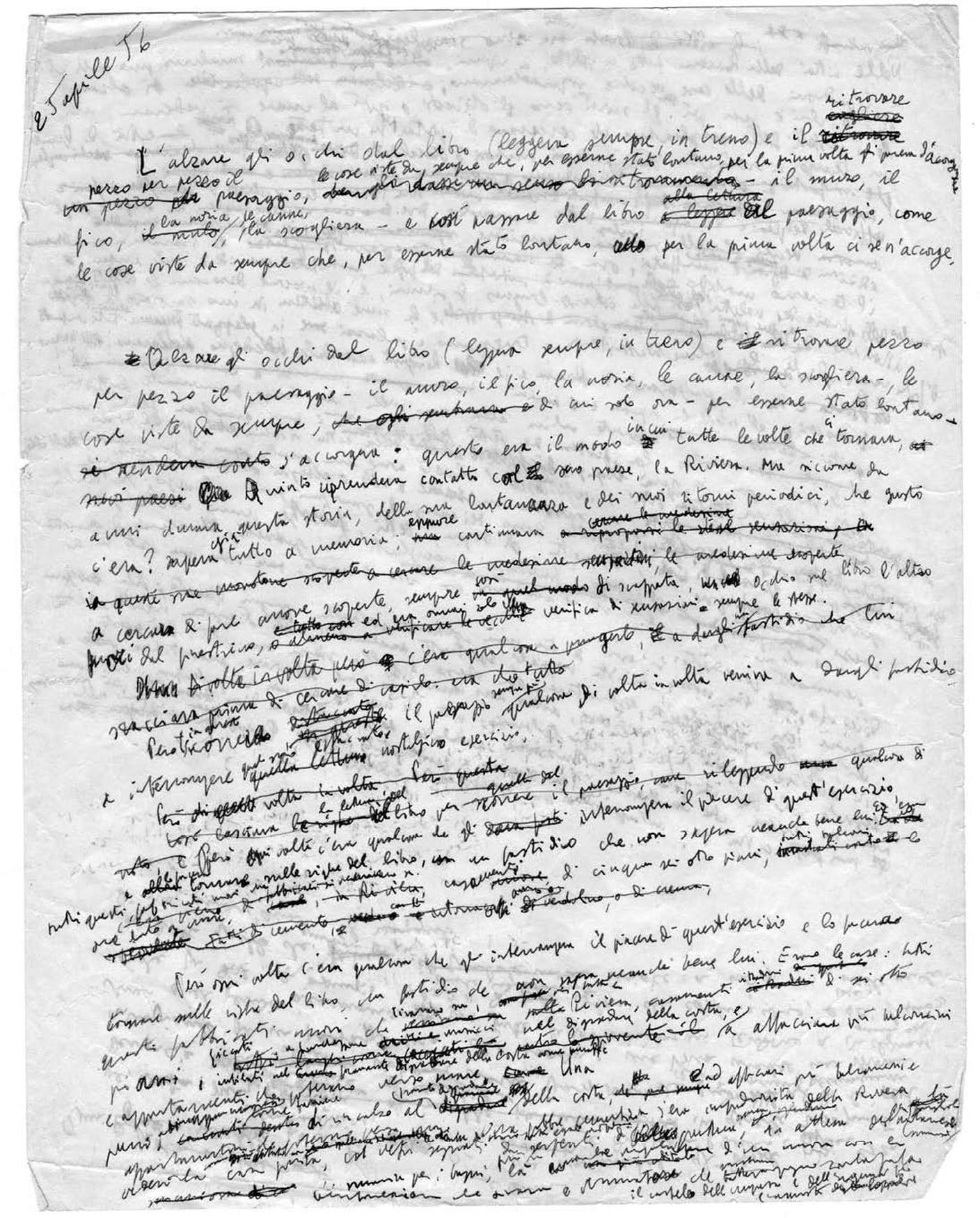 Manoscritto Calvino