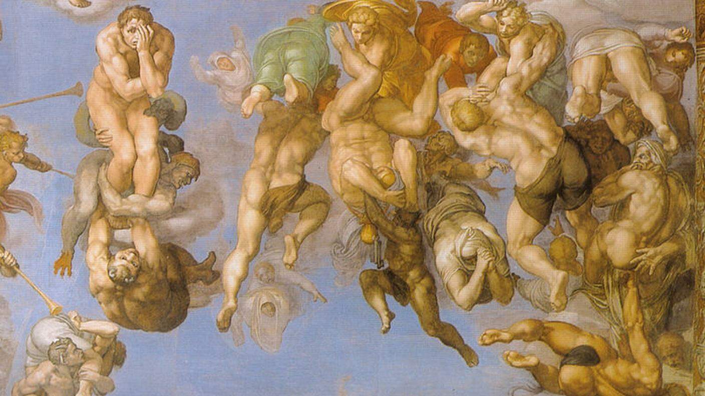 Michelangelo, Giudizio_universale (dettaglio)