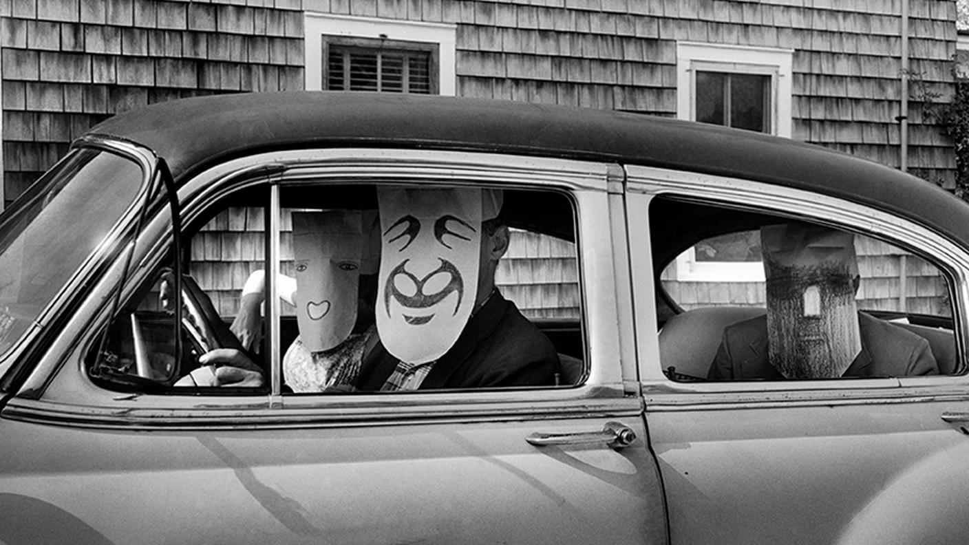 Inge Morath, Untitled (from the Mask Series with Saul Steinberg), USA, 1962 