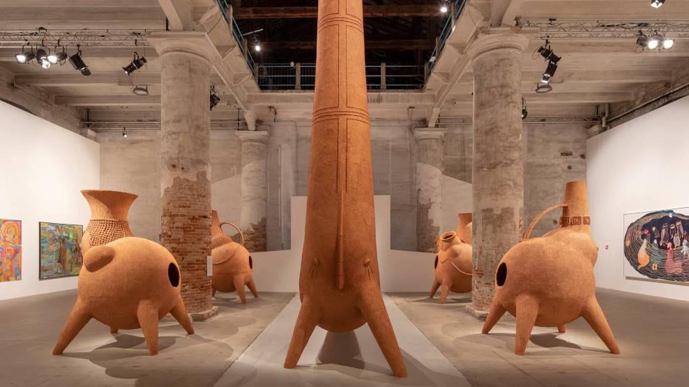 Gabriel Chaile, veduta della mostra, 59th International Art Exhibition – La Biennale di Venezia