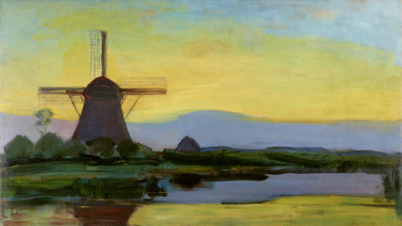 Piet Mondrian, Oostzijdse Mill in The Evening, 1907–1908. Kunstmuseum Den Haag, The Hague 