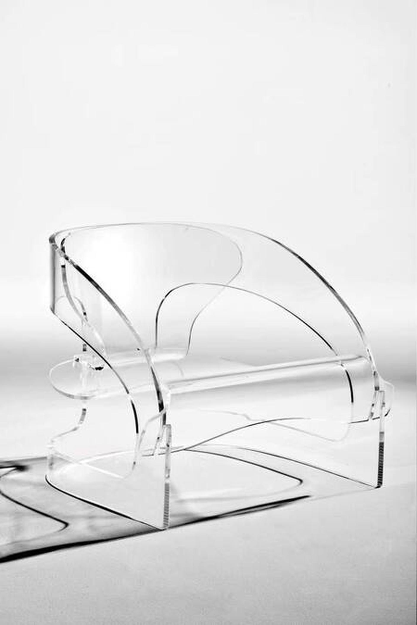 Joe Colombo, Poltroncina ad elementi curvati per Kartell spa, 1964