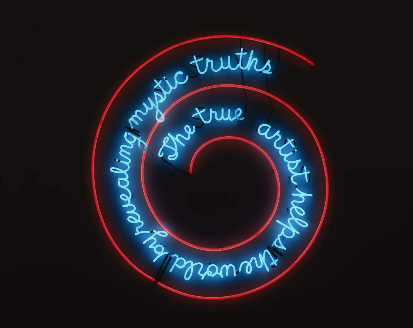 Bruce Nauman, The True Artist Helps the World by Revealing Mystic Truths, 1967. Kunstmuseum Basel 