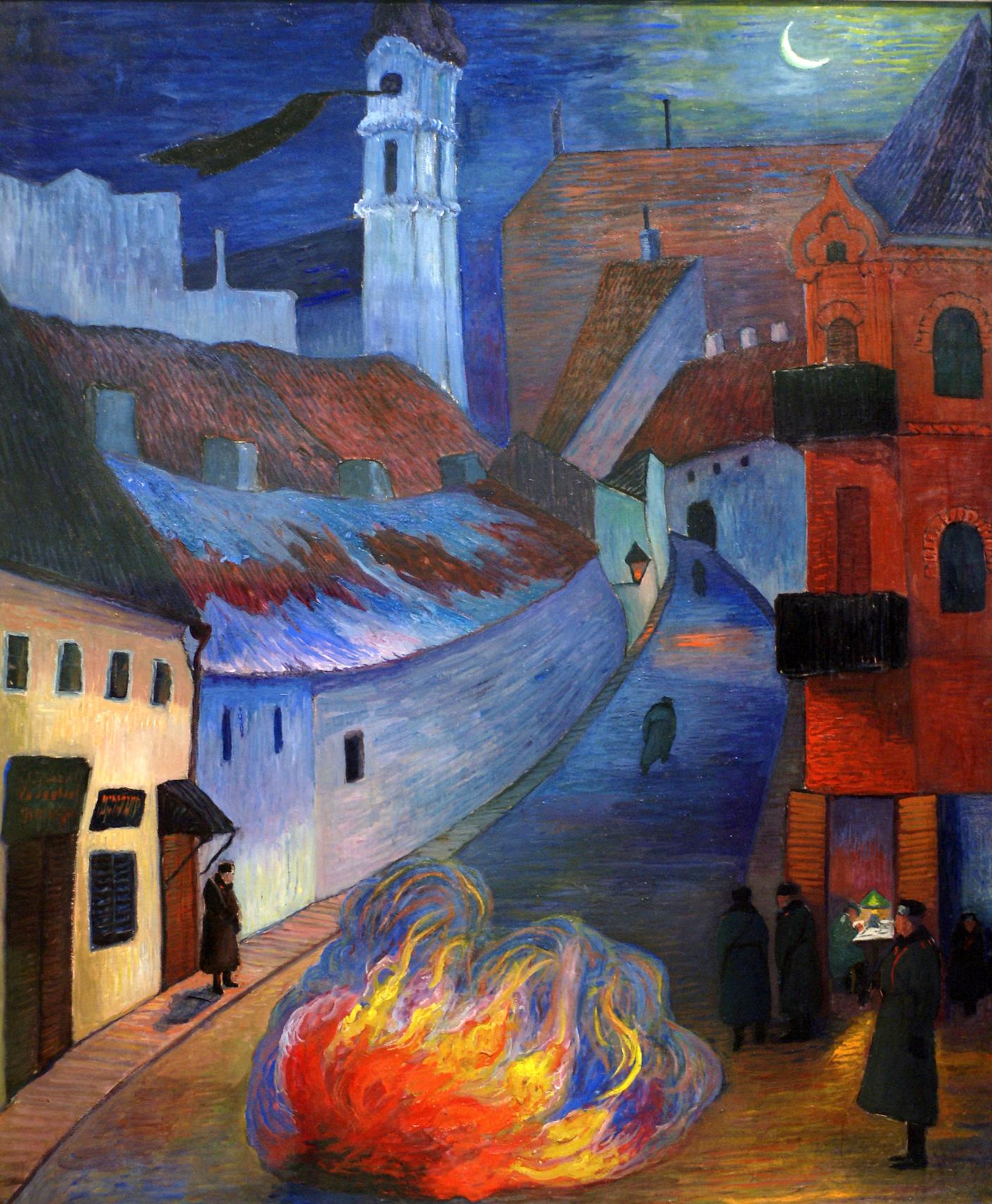 Polizeiposten in Wilna (1914)Fondazione Marianne Werefkin, Museo Comunale d'Arte Moderna, Ascona